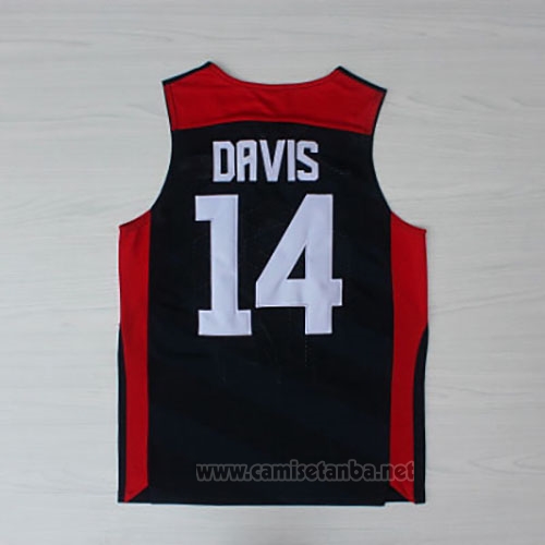 Camiseta USA 2012 Anthony Davis #14 Negro
